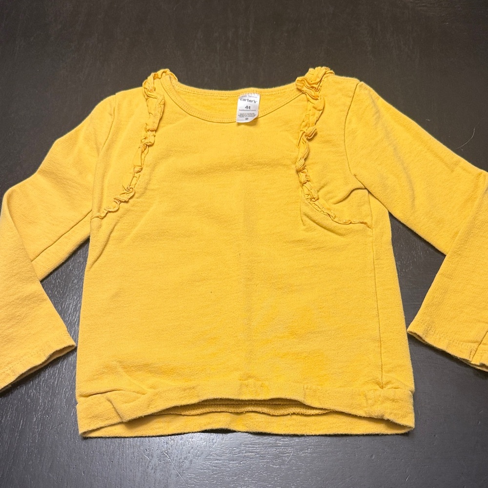 Yellow Kids Long Sleeve Top